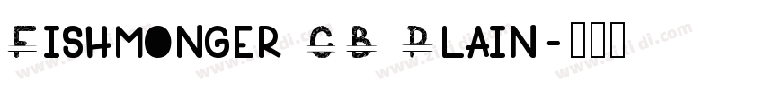Fishmonger CB Plain字体转换